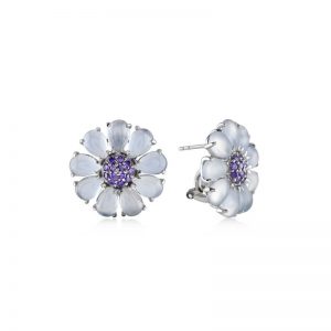 Mor Tohumlu Çiçek Küpe