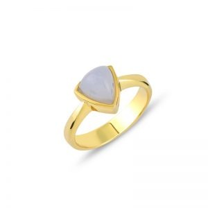 Üçgen Taşlı Yüzük