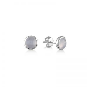 Yuvarlak Gümüş Küpe